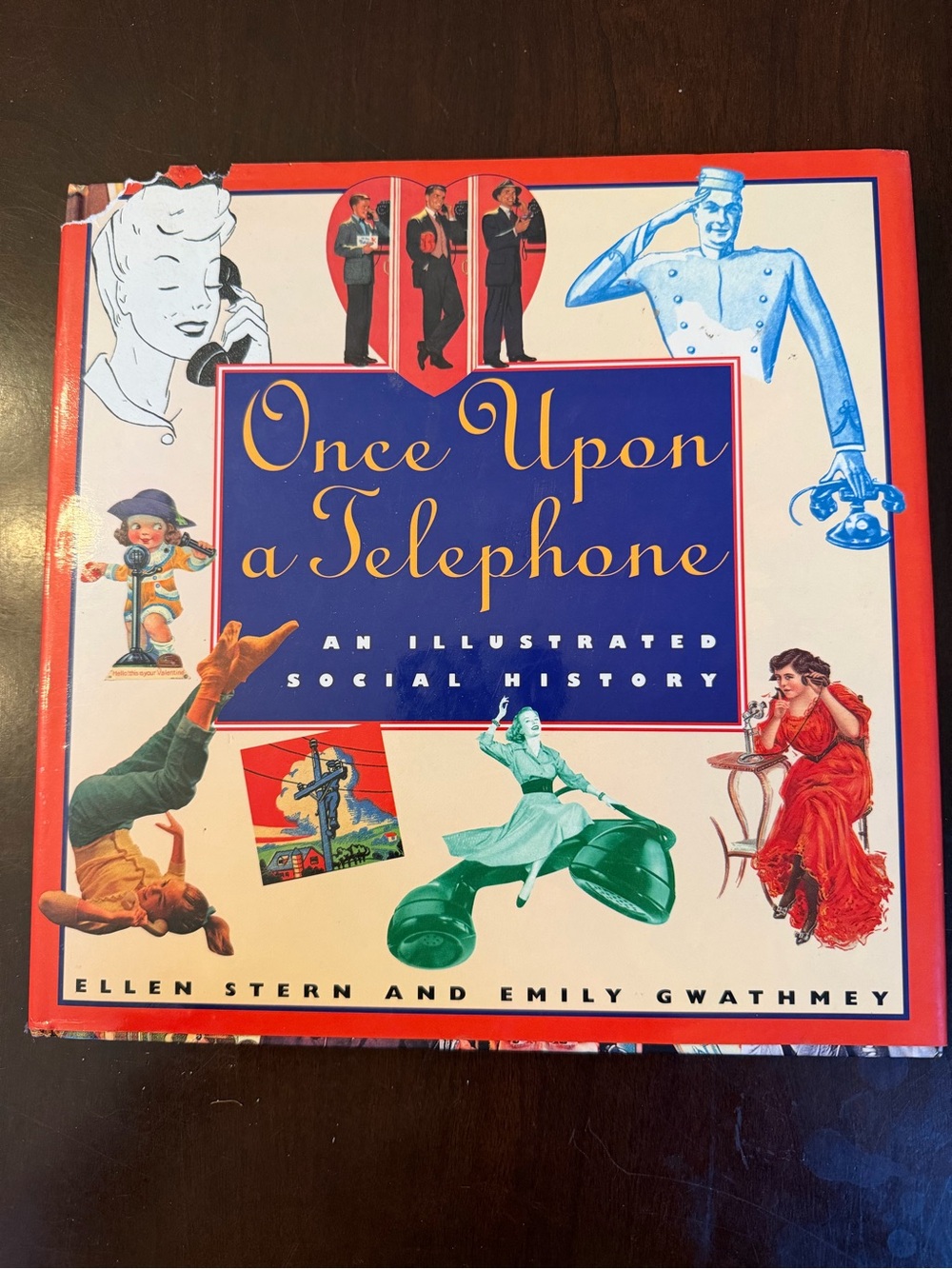 Vintage First Edition Once Upon a Telephone Hardcover Book
